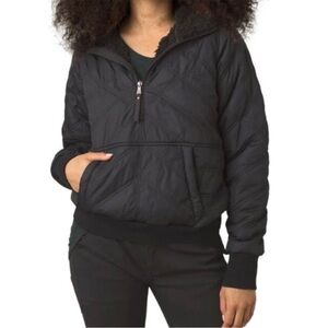 Prana Black Puffer Jacket